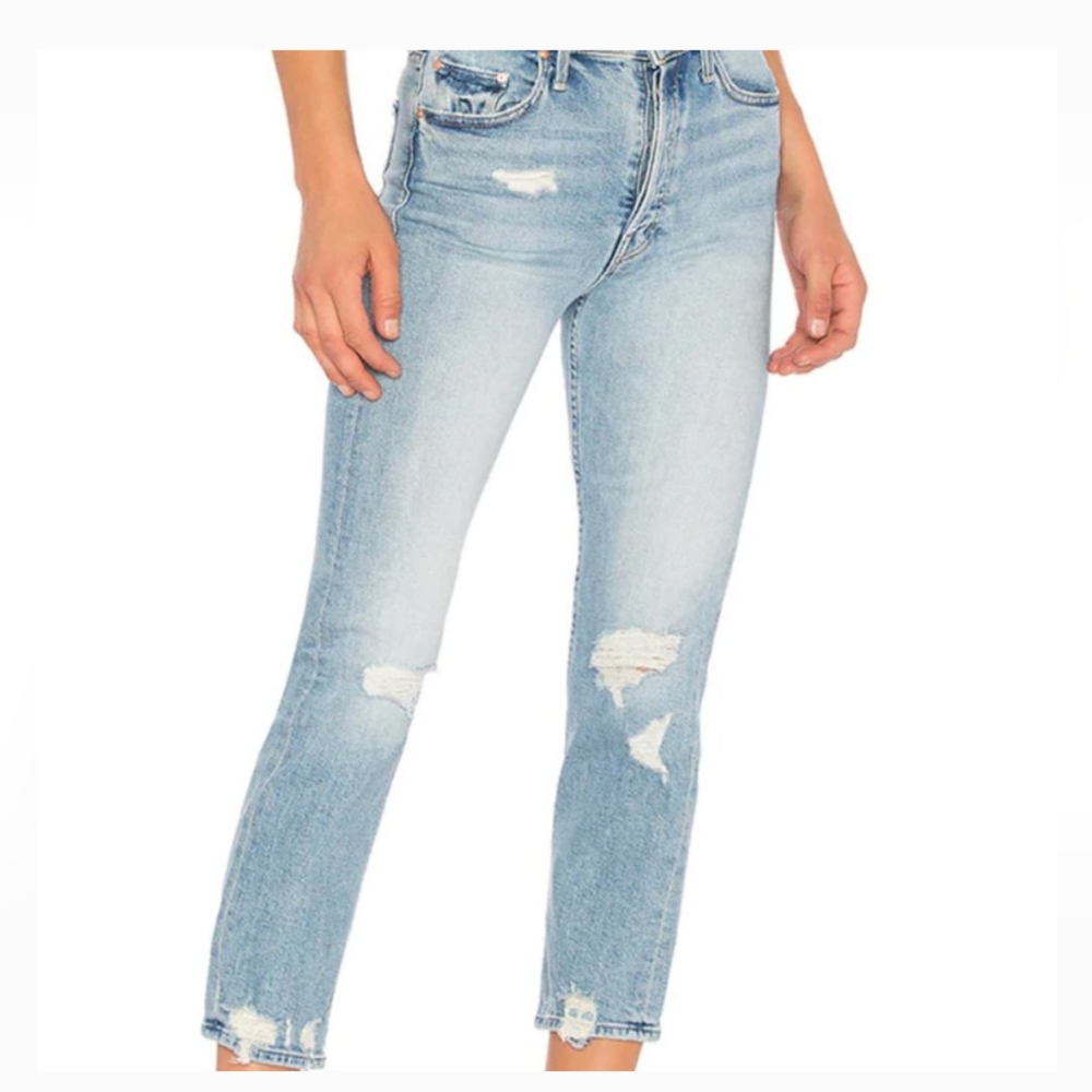MOTHER The Tomcat Ankle Distressed Jeans